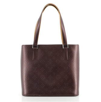 Louis Vuitton Mat Stockton Handbag Monogram Vernis