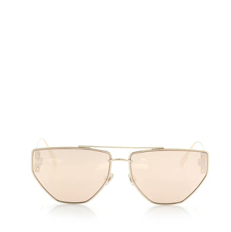Christian Dior Dior Clan 2 Aviator Sunglasses Metal