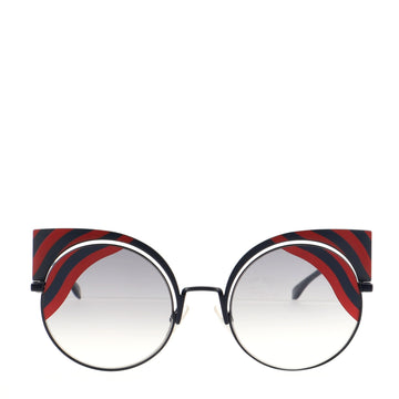 Fendi Hypnoshine Cat Eye Sunglasses Metal