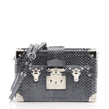 Louis Vuitton Petite Malle Handbag Python