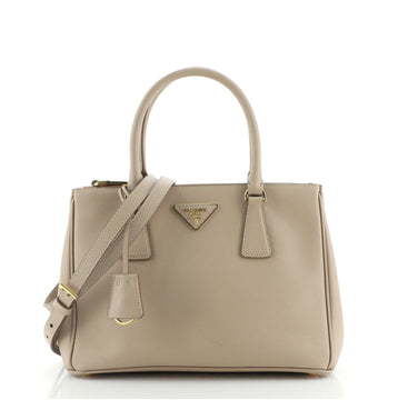 Prada Galleria Double Zip Tote Saffiano Leather Small
