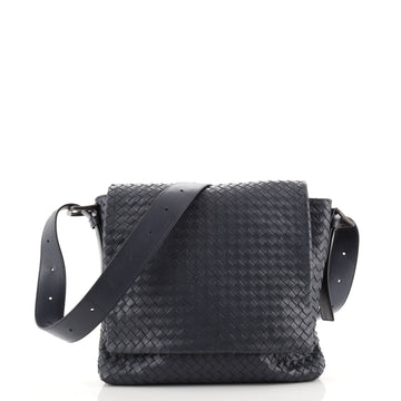 Bottega Veneta Square Flap Messenger Bag Intrecciato Nappa Medium