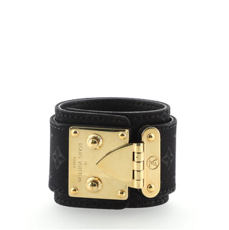 Louis Vuitton S Lock Bracelet Monogram Silk