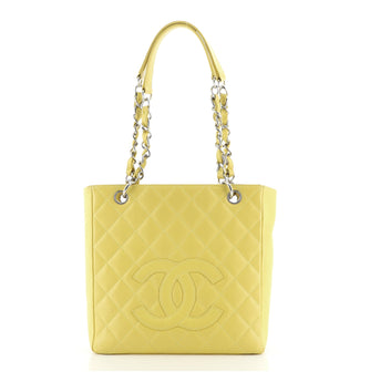 Chanel Petite Shopping Tote Quilted Caviar