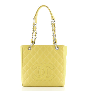 Chanel Petite Shopping Tote Quilted Caviar