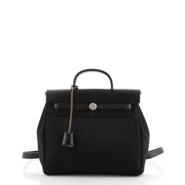 Hermes Herbag A Dos Backpack Toile