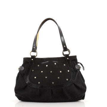 Fendi Chef Tote Studded Zucca Canvas Small