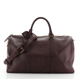 Chanel Vintage Timeless Boston Bag Caviar Large