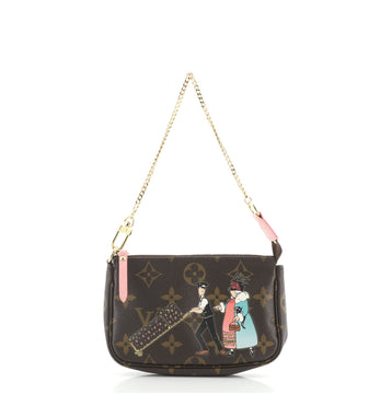 Louis Vuitton Pochette Accessoires Limited Edition Monogram Canvas Mini