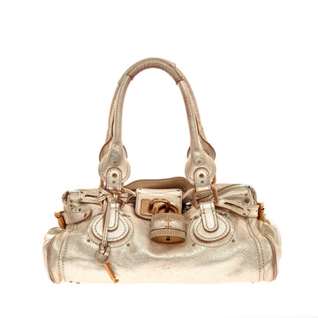 Chloe Paddington Swarovski Lock Leather Medium