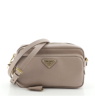 Prada Front Pocket Crossbody Bag Saffiano Leather Small