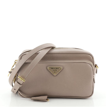 Prada Front Pocket Crossbody Bag Saffiano Leather Small