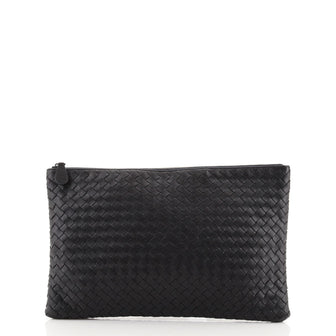 Bottega Veneta Zip Pouch Intrecciato Nappa XL