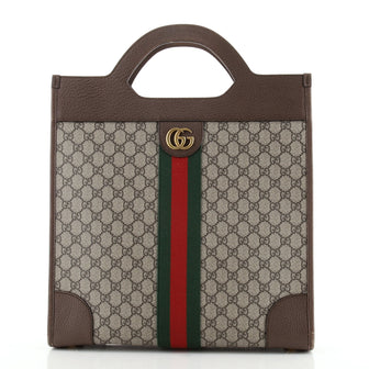 Gucci Ophidia Cut Out Handle Bag GG Coated Canvas Medium