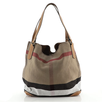 Burberry Maidstone Tote Mega Check Canvas Medium