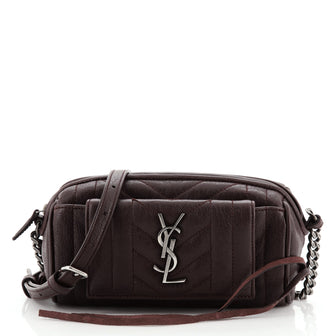Saint Laurent Classic Monogram East West Rider Bag Matelasse Chevron Leather