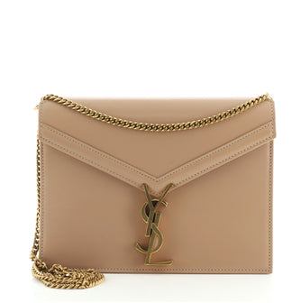 Saint Laurent Cassandra Chain Shoulder Bag Leather Small