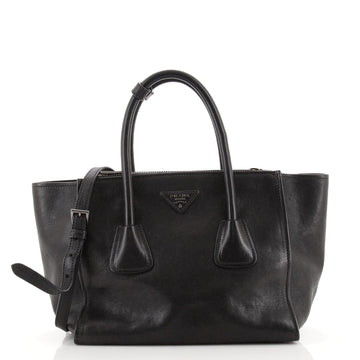 Prada Twin Pocket Tote Glace Calf Small