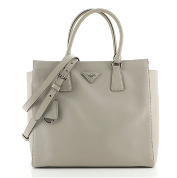 Prada Convertible Open Tote Saffiano Leather Medium