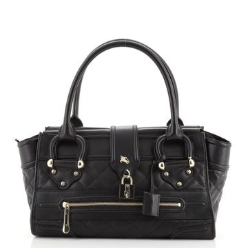 Burberry Manor Bag Quilted Leather Large