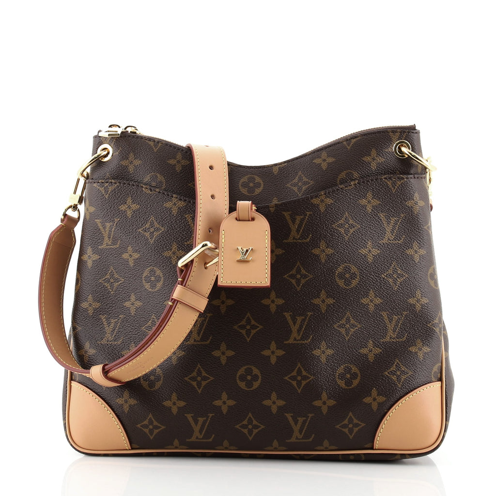 Louis Vuitton Odeon NM Handbag Monogram Canvas MM Brown 7378117