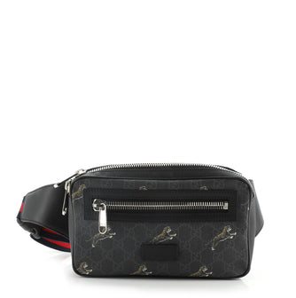 Gucci Soft Zip Belt Bag Printed GG Coated Canvas Small