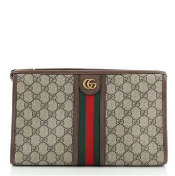 Gucci Ophidia Toiletry Pouch GG Coated Canvas Large