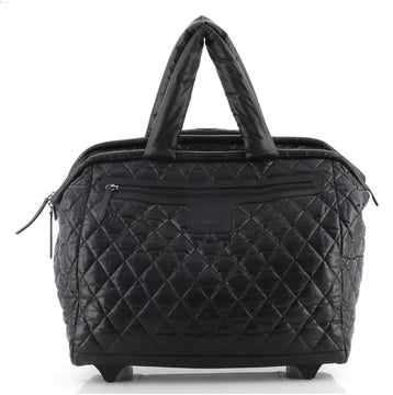 Chanel Coco Cocoon Rolling Trolley Quilted Nylon