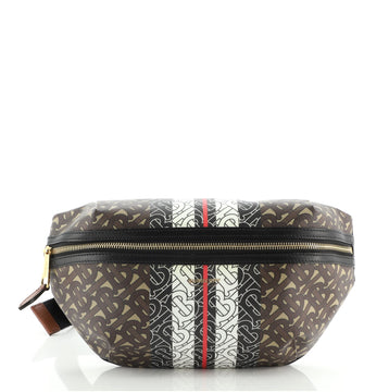 Burberry Bum Bag Monogram E-Canvas Medium