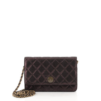 Chanel Paris-Edinburgh Wallet on Chain Quilted Iridescent Lambskin