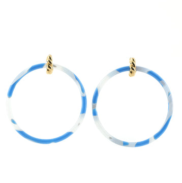Balenciaga Hoop Earrings Resin and Brass Medium