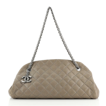 Chanel Just Mademoiselle Bag Quilted Caviar Medium