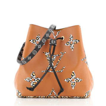 Louis Vuitton NeoNoe Handbag Limited Edition Jungle Monogram Giant