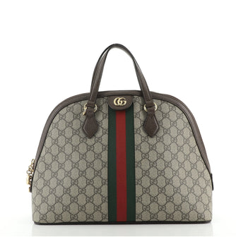 Gucci Ophidia Dome Top Handle Bag GG Coated Canvas Medium
