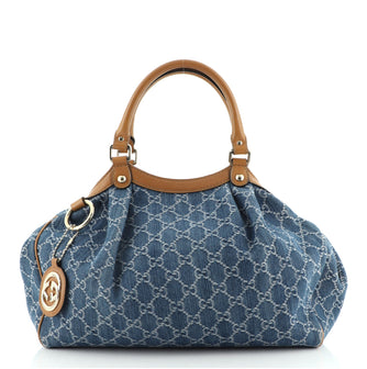 Gucci Sukey Tote GG Denim Large