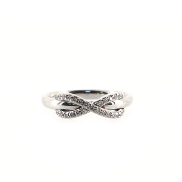 Tiffany & Co. Infinity Ring 18K White Gold and Diamonds