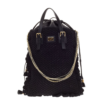 Dolce & Gabbana Miss Helen Crochet Tote