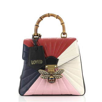 Gucci Queen Margaret Backpack Multicolor Quilted Leather Small