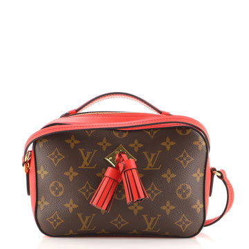 Louis Vuitton Saintonge Handbag Monogram Canvas with Leather