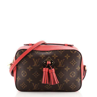 Louis Vuitton Saintonge Handbag Monogram Canvas with Leather