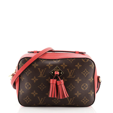 Louis Vuitton Saintonge Handbag Monogram Canvas with Leather