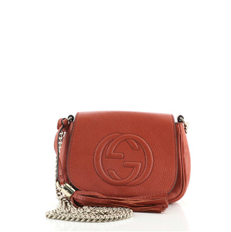 Gucci Soho Chain Crossbody Bag Leather Small