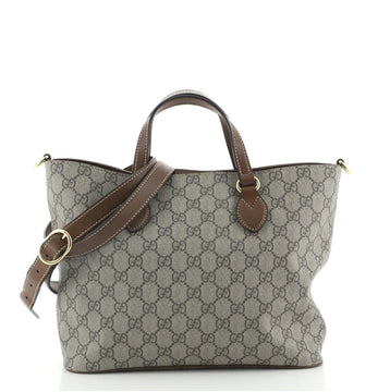 Gucci Convertible Soft Tote GG Coated Canvas Small