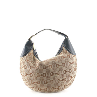 Gucci Buckle Hobo GG Canvas Small