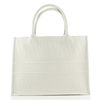 Christian Dior Book Tote Oblique Embossed Calfskin Small