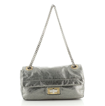 Chanel Drill Flap Bag Perforated Leather Medium