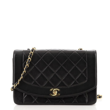 Chanel Vintage Diana Flap Bag Quilted Lambskin Medium