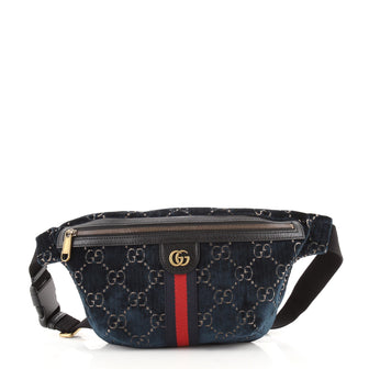 Gucci Ophidia Zip Belt Bag GG Velvet