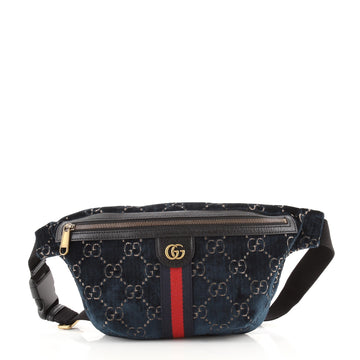 Gucci Ophidia Zip Belt Bag GG Velvet