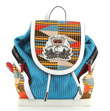 Christian Louboutin Explorafunk Backpack Africube Textile with Leather